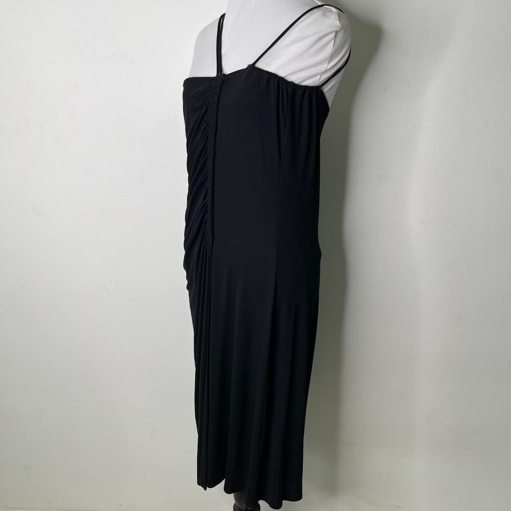 Vintage MARTIN MARGIELA Women's Black Spaghetti Straps Ruffled Mini Dress 42 IT - Picture 5 of 12